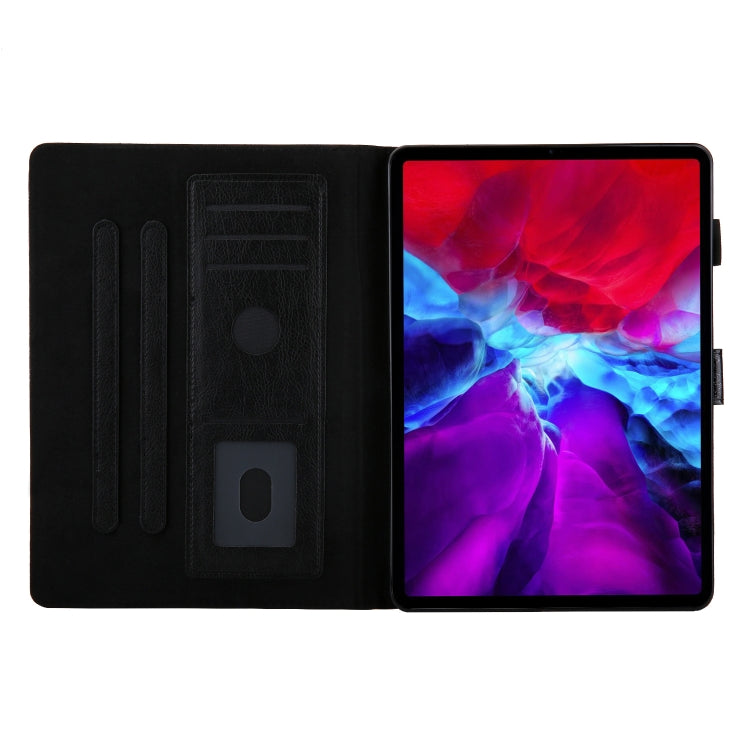 Glitter Powder Stitching Hot-pressed Changing PU Leather Tablet Case with Holder & Card Slots & Sleep / Wake-up Function For iPad 10.9 /Pro 11 2021/2020/2018