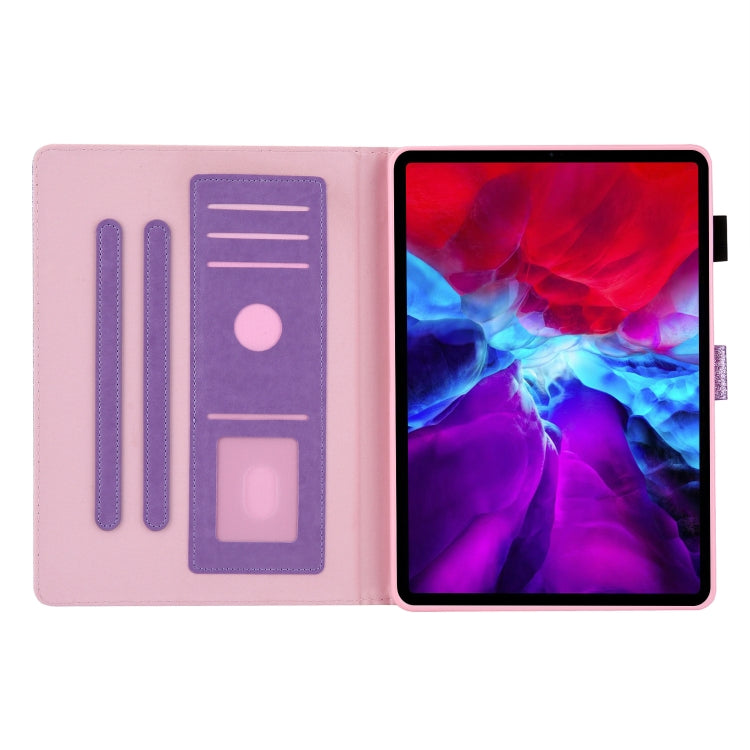 Glitter Powder Stitching Hot-pressed Changing PU Leather Tablet Case with Holder & Card Slots & Sleep / Wake-up Function For iPad 10.9 /Pro 11 2021/2020/2018