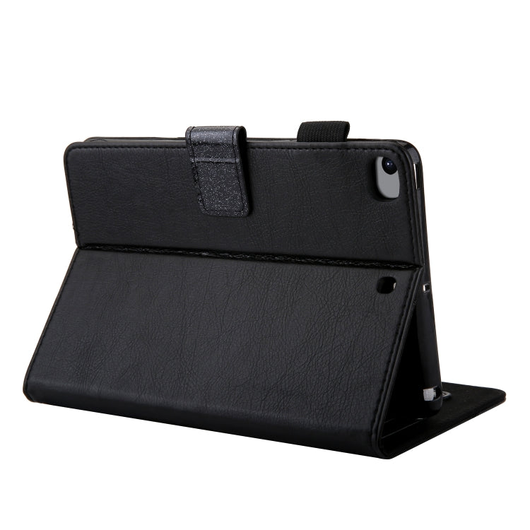Glitter Powder Stitching Hot-pressed Changing PU Leather Case with Holder & Card Slots & Sleep / Wake-up Function For iPad mini 5/4/3/2/1