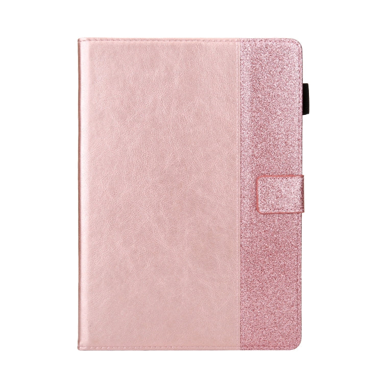 Glitter Powder Stitching Hot-pressed Changing PU Leather Case with Holder & Card Slots For 10 incn Universal Tablet