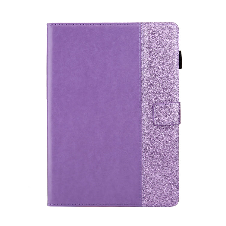 Glitter Powder Stitching Hot-pressed Changing PU Leather Case with Holder & Card Slots For 10 incn Universal Tablet