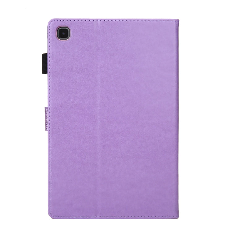 Glitter Powder Stitching Hot-pressed Changing PU Leather Case with Holder & Card Slots & Sleep / Wake-up Function For Samsung Galaxy Tab A7 10.4 2020 T500