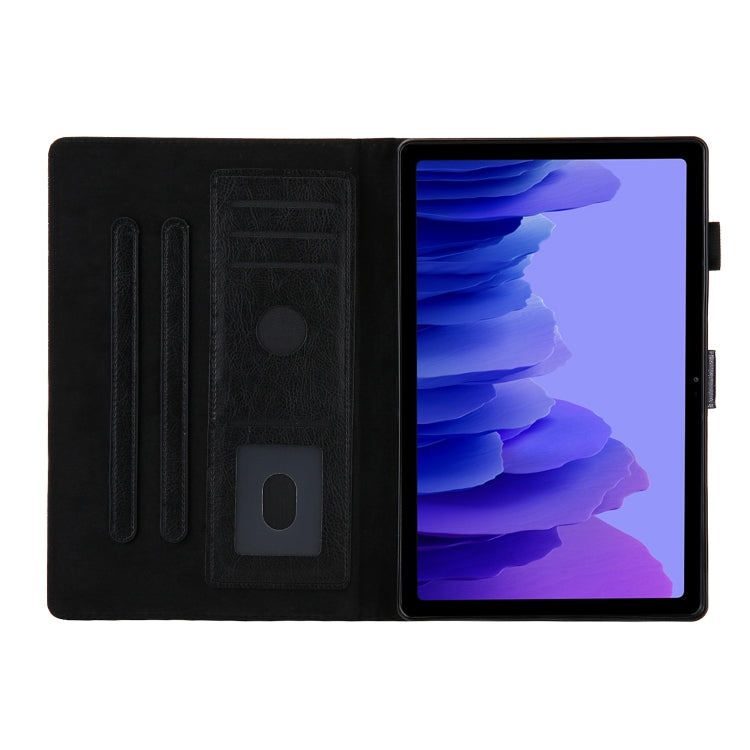 Glitter Powder Stitching Hot-pressed Changing PU Leather Case with Holder & Card Slots & Sleep / Wake-up Function For Samsung Galaxy Tab A7 10.4 2020 T500