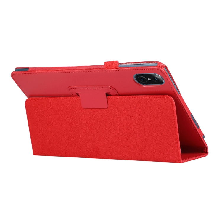 For Honor Tablet V7 Pro Litchi Texture Solid Color Horizontal Flip Leather Case with Holder & Pen Slot