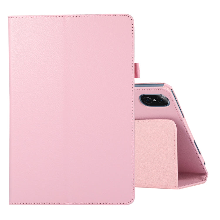For Honor Tablet V7 Pro Litchi Texture Solid Color Horizontal Flip Leather Case with Holder & Pen Slot