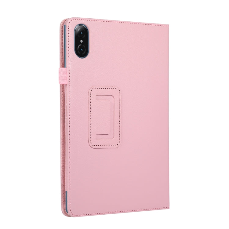 For Honor Tablet V7 Pro Litchi Texture Solid Color Horizontal Flip Leather Case with Holder & Pen Slot