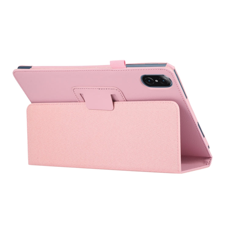 For Honor Tablet V7 Pro Litchi Texture Solid Color Horizontal Flip Leather Case with Holder & Pen Slot