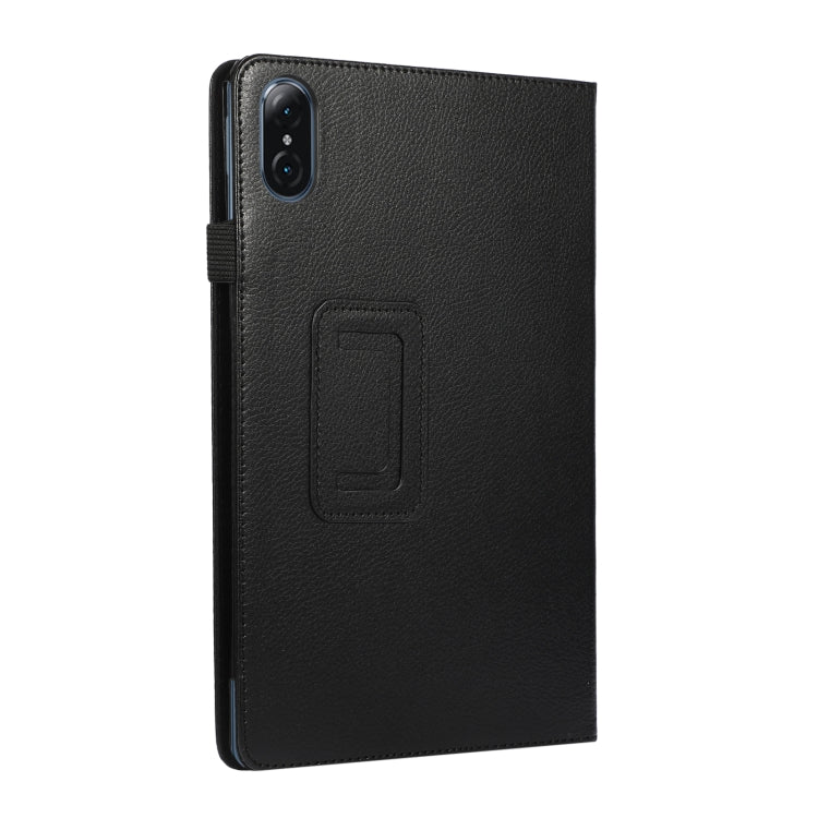 For Honor Tablet V7 Pro Litchi Texture Solid Color Horizontal Flip Leather Case with Holder & Pen Slot