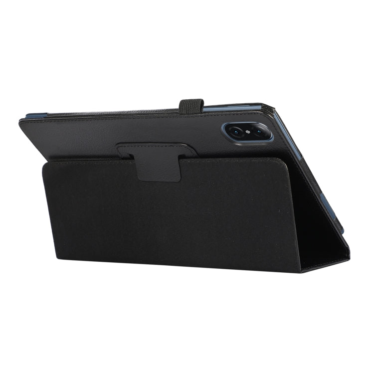 For Honor Tablet V7 Pro Litchi Texture Solid Color Horizontal Flip Leather Case with Holder & Pen Slot