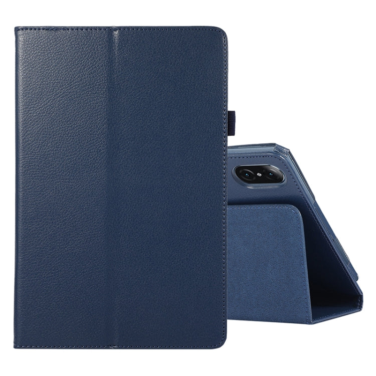 For Honor Tablet V7 Pro Litchi Texture Solid Color Horizontal Flip Leather Case with Holder & Pen Slot