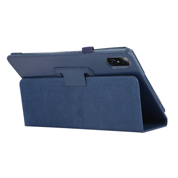 For Honor Tablet V7 Pro Litchi Texture Solid Color Horizontal Flip Leather Case with Holder & Pen Slot