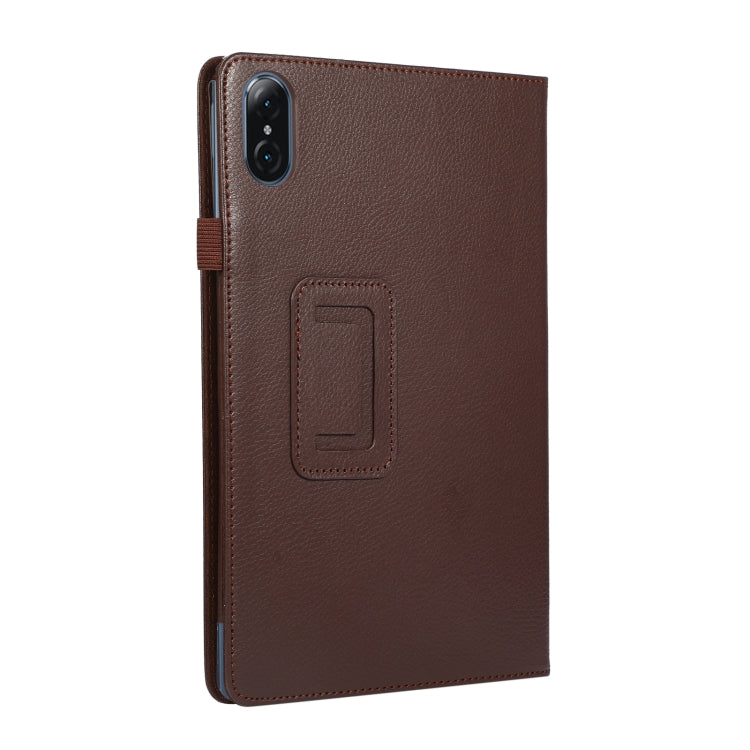 For Honor Tablet V7 Pro Litchi Texture Solid Color Horizontal Flip Leather Case with Holder & Pen Slot