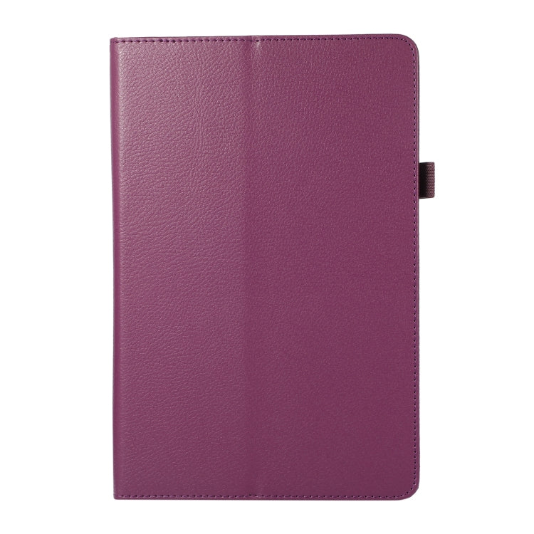 For Honor Tablet V7 Pro Litchi Texture Solid Color Horizontal Flip Leather Case with Holder & Pen Slot