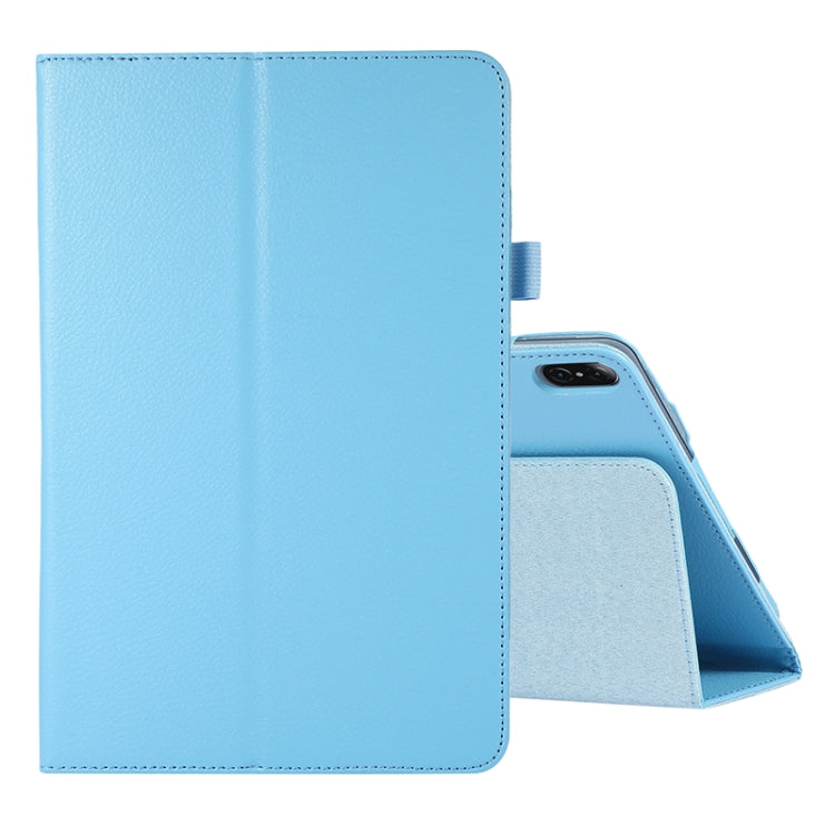 For Honor Tablet V7 Pro Litchi Texture Solid Color Horizontal Flip Leather Case with Holder & Pen Slot