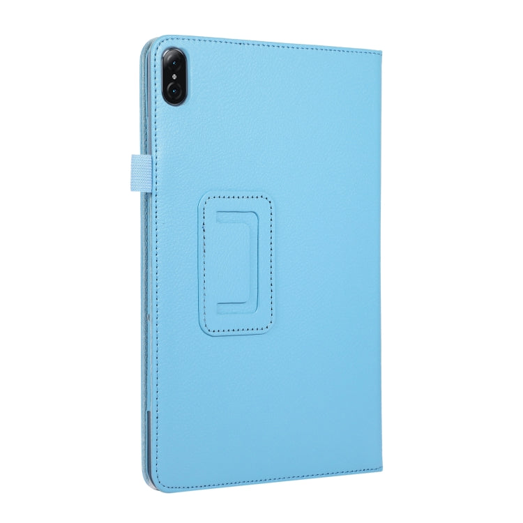 For Honor Tablet V7 Pro Litchi Texture Solid Color Horizontal Flip Leather Case with Holder & Pen Slot