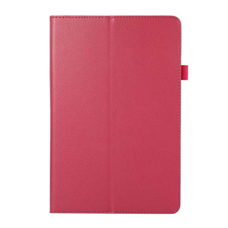 For Honor Tablet V7 Pro Litchi Texture Solid Color Horizontal Flip Leather Case with Holder & Pen Slot
