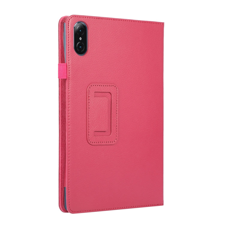 For Honor Tablet V7 Pro Litchi Texture Solid Color Horizontal Flip Leather Case with Holder & Pen Slot