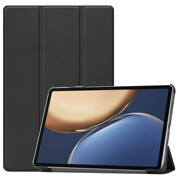 For Honor Tablet V7 Pro Custer Texture Horizontal Flip Leather Case with Three-folding Holder & Sleep / Wake-up Function