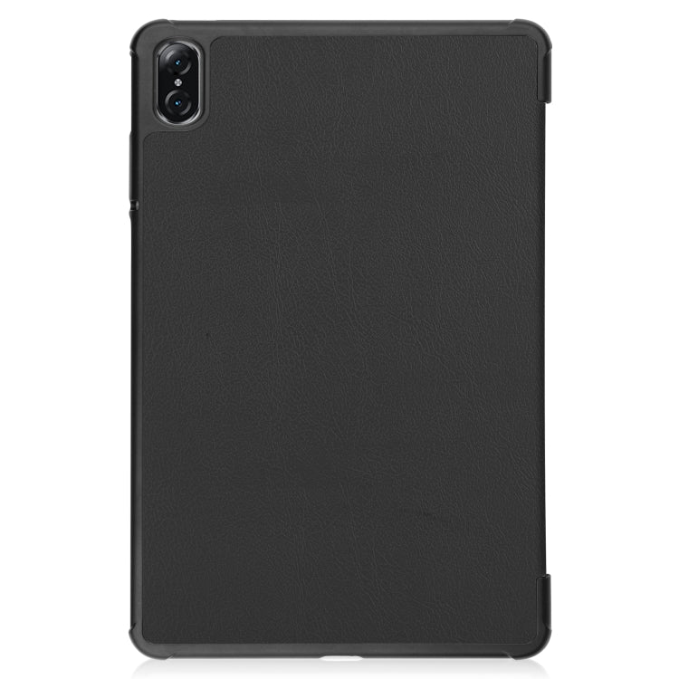 For Honor Tablet V7 Pro Custer Texture Horizontal Flip Leather Case with Three-folding Holder & Sleep / Wake-up Function