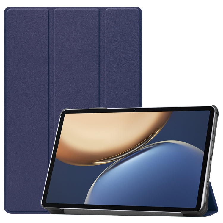 For Honor Tablet V7 Pro Custer Texture Horizontal Flip Leather Case with Three-folding Holder & Sleep / Wake-up Function