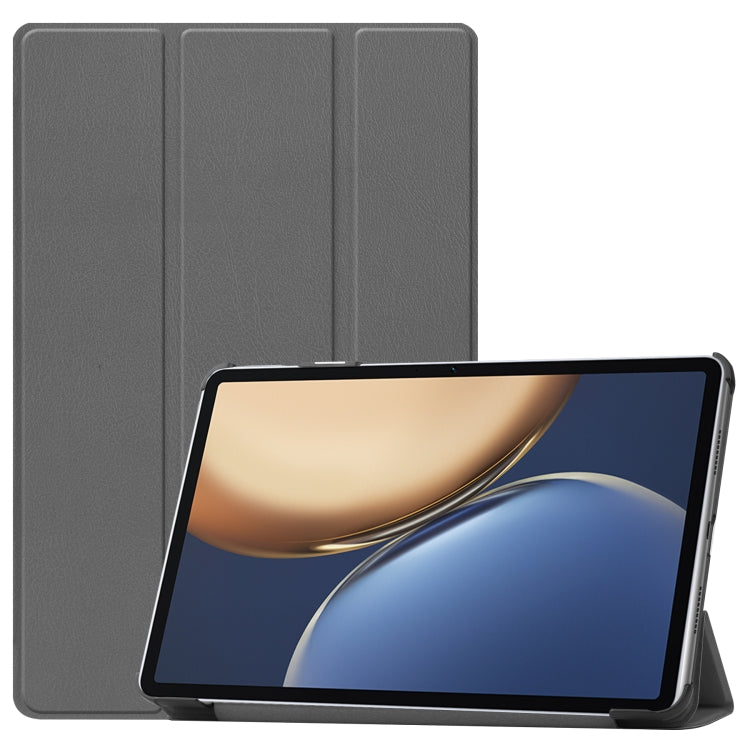 For Honor Tablet V7 Pro Custer Texture Horizontal Flip Leather Case with Three-folding Holder & Sleep / Wake-up Function