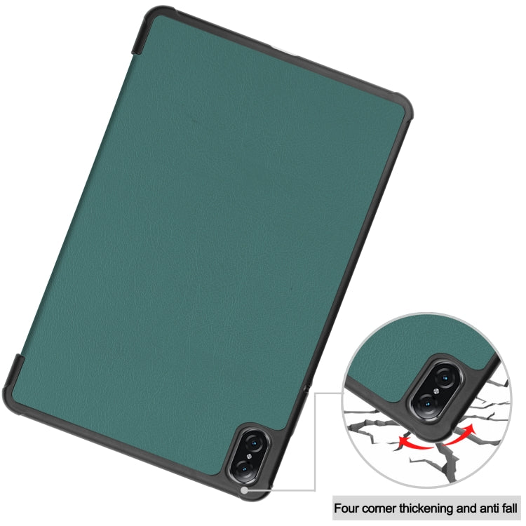 For Honor Tablet V7 Pro Custer Texture Horizontal Flip Leather Case with Three-folding Holder & Sleep / Wake-up Function