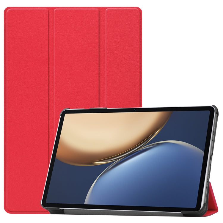 For Honor Tablet V7 Pro Custer Texture Horizontal Flip Leather Case with Three-folding Holder & Sleep / Wake-up Function