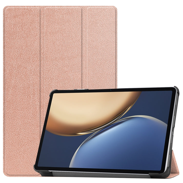 For Honor Tablet V7 Pro Custer Texture Horizontal Flip Leather Case with Three-folding Holder & Sleep / Wake-up Function