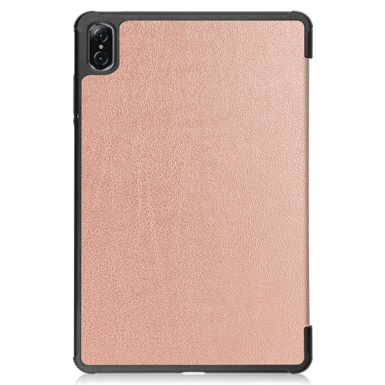 For Honor Tablet V7 Pro Custer Texture Horizontal Flip Leather Case with Three-folding Holder & Sleep / Wake-up Function