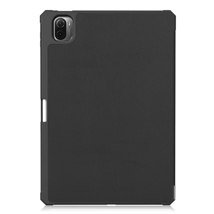 For Xiaomi Pad 5 / 5 Pro Custer Texture Horizontal Flip Leather Case with Three-folding Holder & Sleep / Wake-up Function
