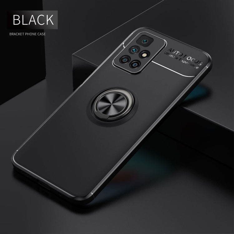 For Xiaomi Redmi 10 Metal Ring Holder 360 Degree Rotating TPU Case