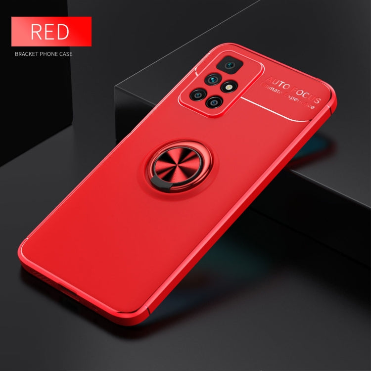 For Xiaomi Redmi 10 Metal Ring Holder 360 Degree Rotating TPU Case