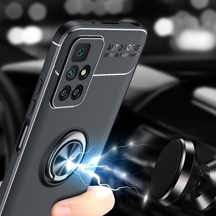 For Xiaomi Redmi 10 Metal Ring Holder 360 Degree Rotating TPU Case