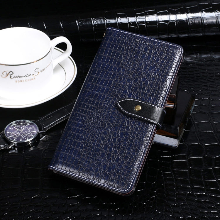 For Samsung Galaxy M32 5G idewei Crocodile Texture Horizontal Flip Leather Case with Holder & Card Slots & Wallet