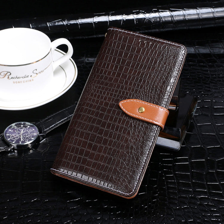 For Samsung Galaxy M32 5G idewei Crocodile Texture Horizontal Flip Leather Case with Holder & Card Slots & Wallet