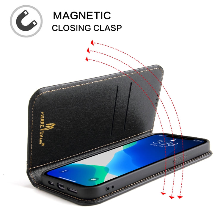For iPhone 13 Pro Max Genuine Leather Horizontal Flip Leather Case with Holder & Card Slots & Wallet
