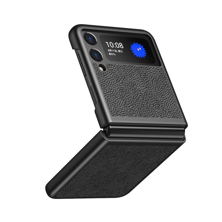 For Samsung Galaxy Z Flip3 5G Lychee Texture All Inclusive Shockproof Protective Case