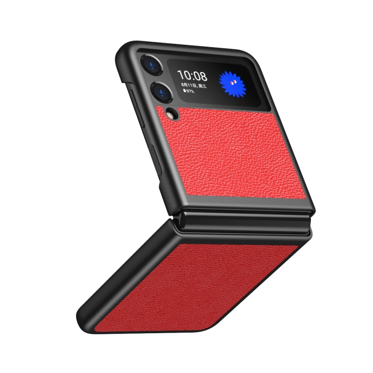 For Samsung Galaxy Z Flip3 5G Lychee Texture All Inclusive Shockproof Protective Case