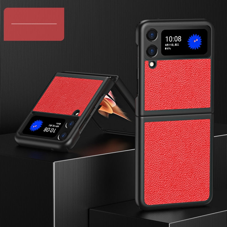 For Samsung Galaxy Z Flip3 5G Lychee Texture All Inclusive Shockproof Protective Case