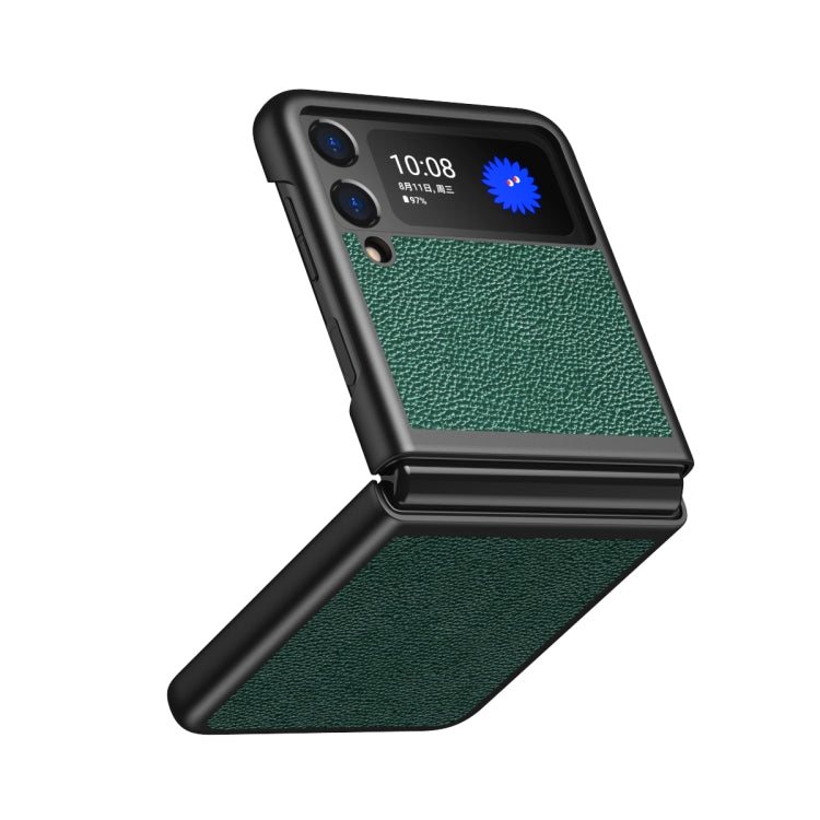 For Samsung Galaxy Z Flip3 5G Lychee Texture All Inclusive Shockproof Protective Case
