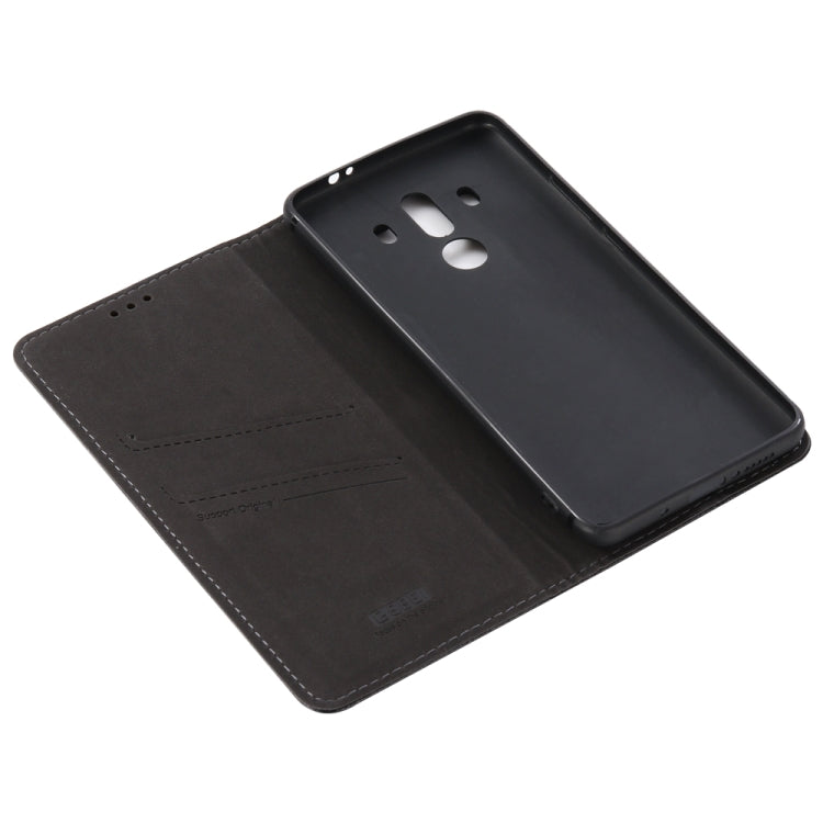 For Huawei Mate 10 Pro GEBEI Top-grain Leather Horizontal Flip Protective Case with Holder & Card Slots