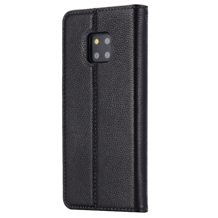 For Huawei Mate 20 GEBEI Top-grain Leather Horizontal Flip Protective Case with Holder & Card Slots
