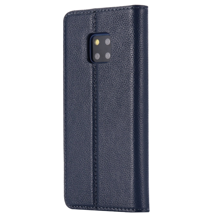 For Huawei Mate 20 GEBEI Top-grain Leather Horizontal Flip Protective Case with Holder & Card Slots