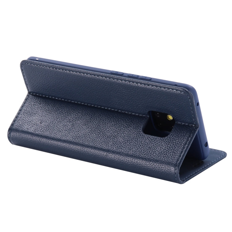 For Huawei Mate 20 GEBEI Top-grain Leather Horizontal Flip Protective Case with Holder & Card Slots