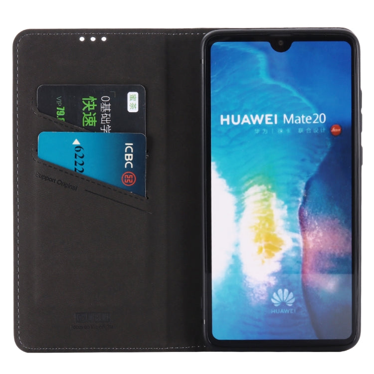 For Huawei Mate 20 Pro GEBEI Top-grain Leather Horizontal Flip Protective Case with Holder & Card Slots