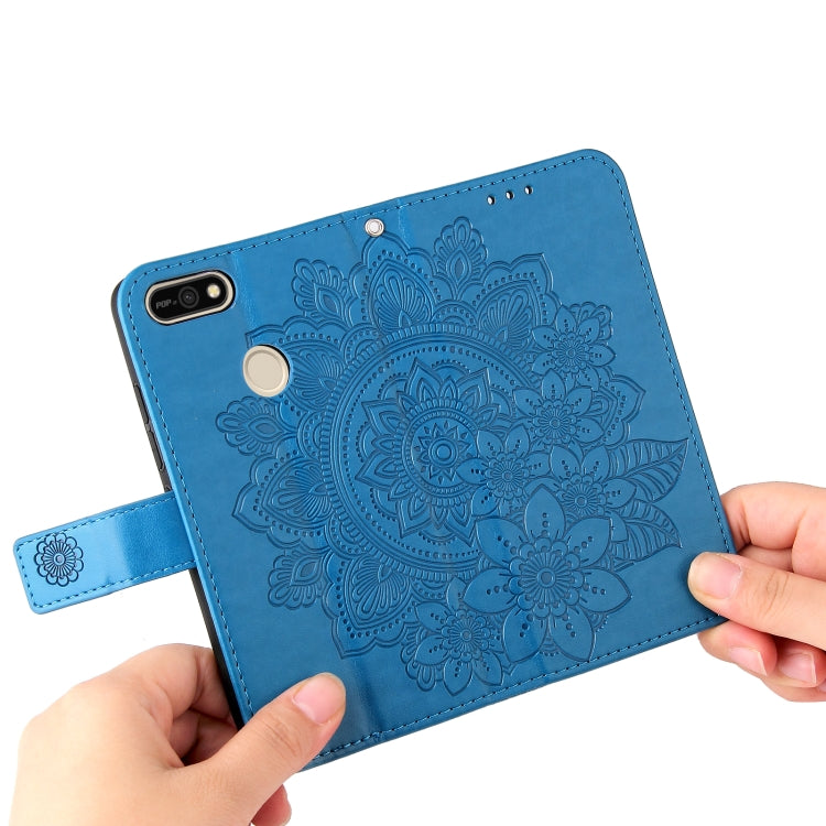 7-petal Flowers Embossing Pattern Horizontal Flip PU Leather Case with Holder & Card Slots & Wallet & Photo Frame For Tecno Pop 2 F / Pop 2 Power