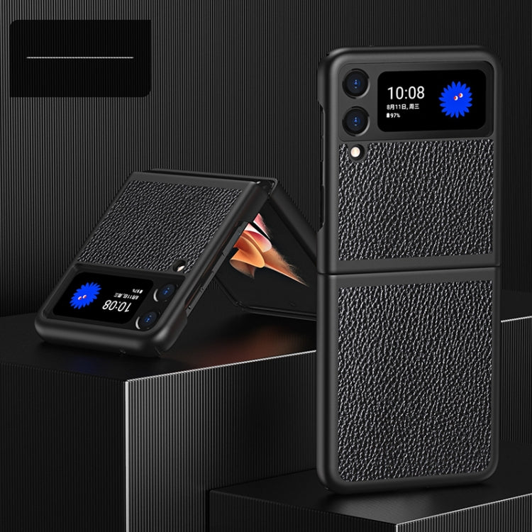 For Samsung Galaxy Z Flip3 5G Cross Texture All Inclusive Shockproof Protective Case