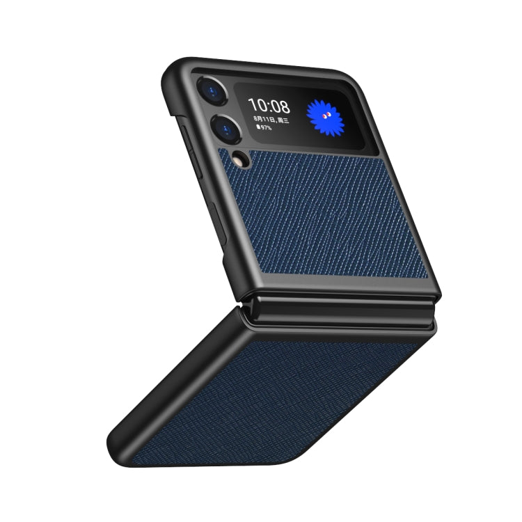 For Samsung Galaxy Z Flip3 5G Cross Texture All Inclusive Shockproof Protective Case