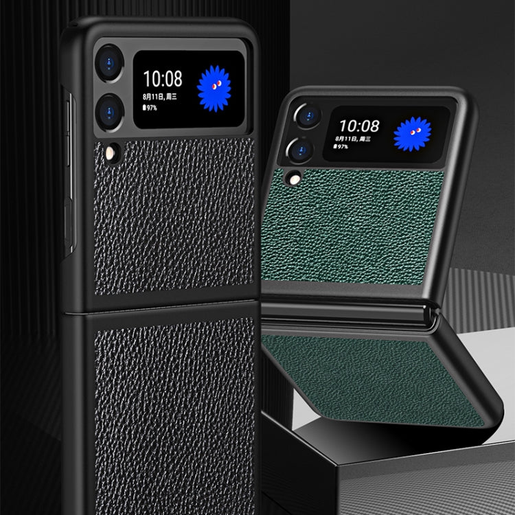 For Samsung Galaxy Z Flip3 5G Cross Texture All Inclusive Shockproof Protective Case