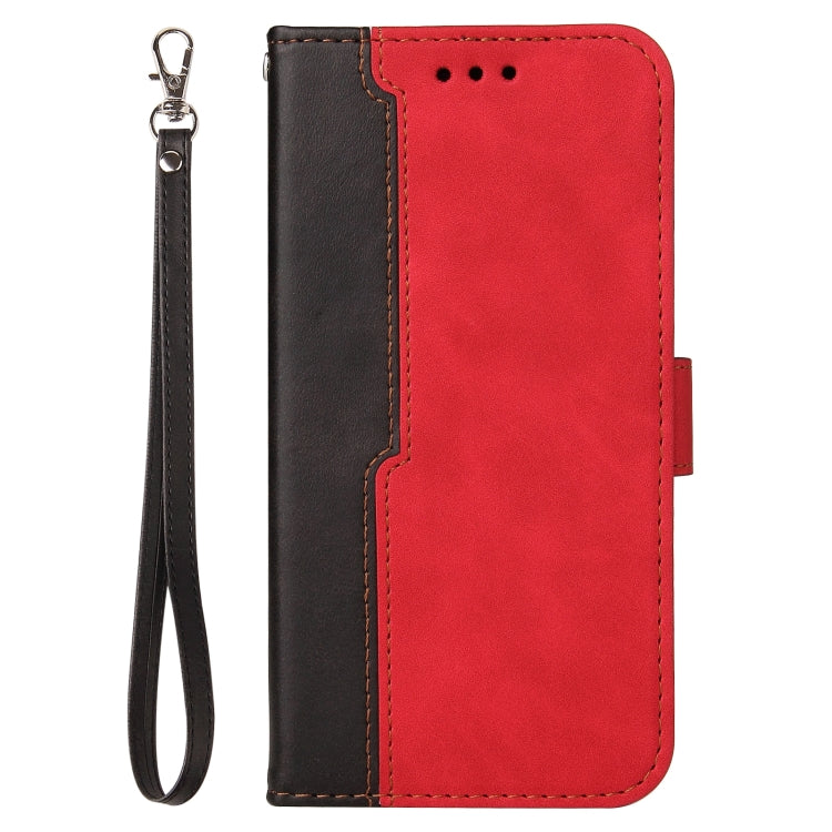 Business Stitching-Color Horizontal Flip PU Leather Case with Holder & Card Slots & Photo Frame For Infinix Hot 9 / Note 7 Lite / X655C / Tecno Camon 15